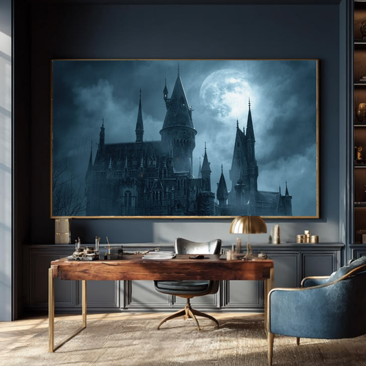 Moonlit Fortress: Shadows of the Gothic Realm