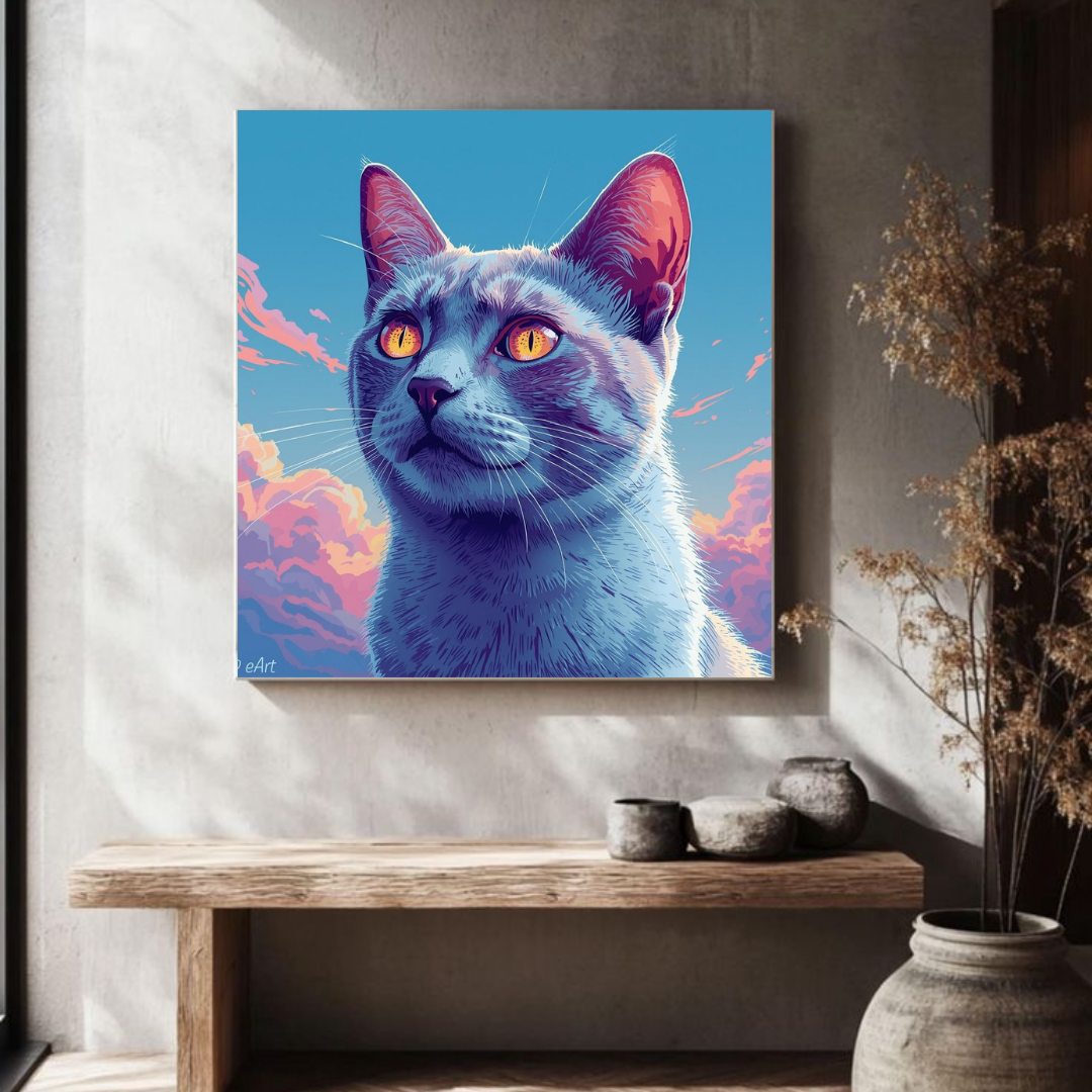 Neon Soul: Minimal Cat Vision