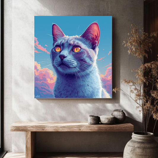 Neon Soul: Minimal Cat Vision