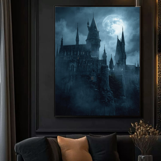 Moonlit Fortress: Shadows of the Gothic Realm